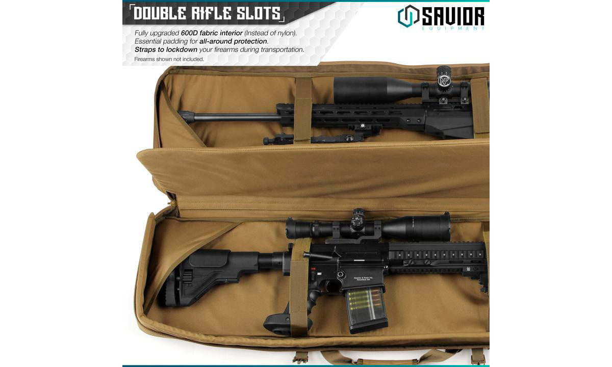 Savior Urban Warfare 42' Double Rifle Case Tan