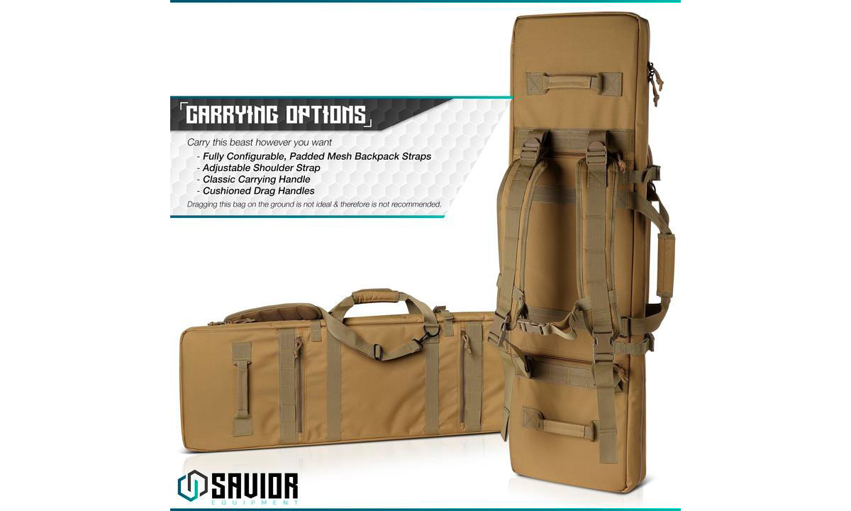 Savior Urban Warfare 42' Double Rifle Case Tan