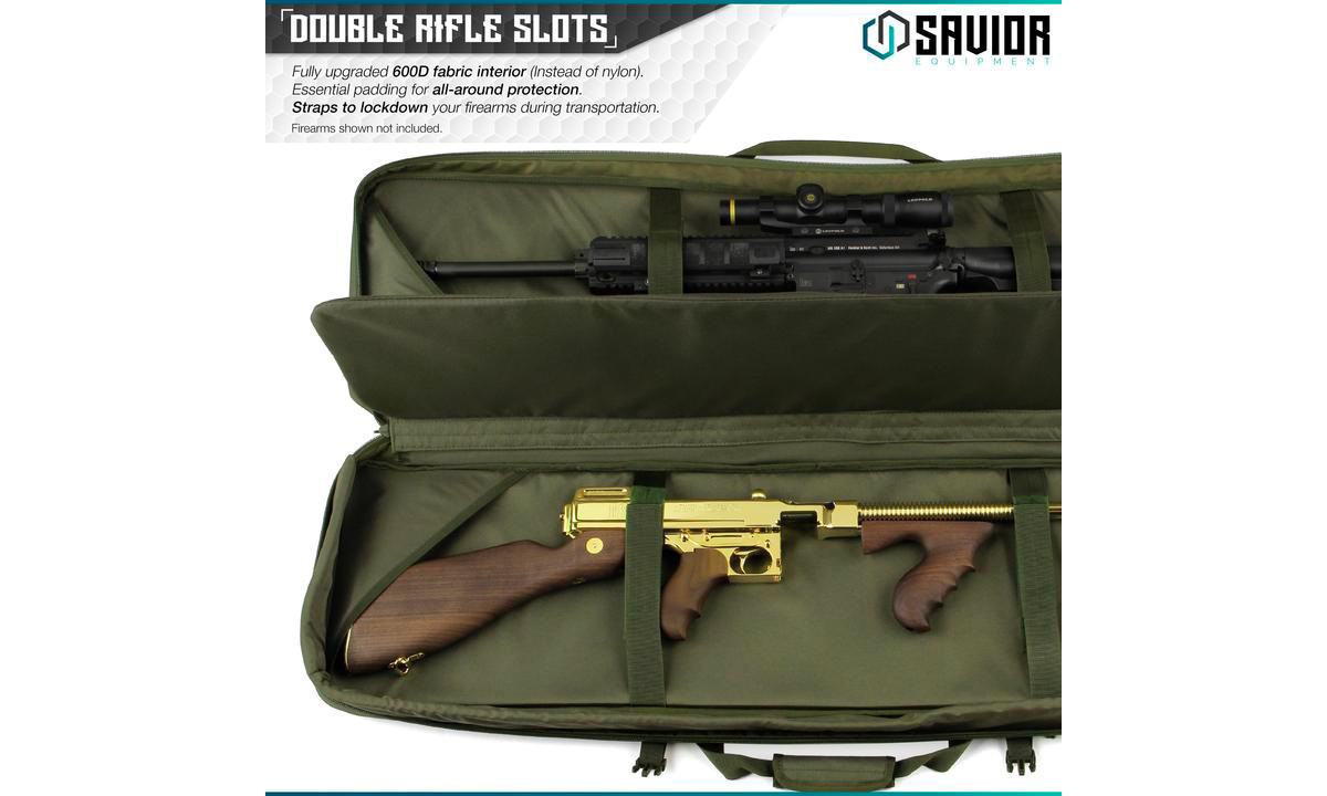 Savior Urban Warfare 42' Double Rifle Case OD Green