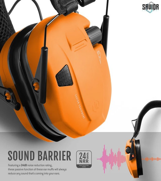 Apollo - Casque Antibruit Electroniques Orange