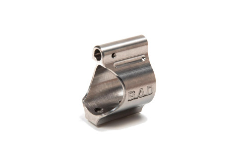 BATTLEARMS® Lightweight Low Profile Titanium Gas Block - .750in Dia - Raw Ti Finish