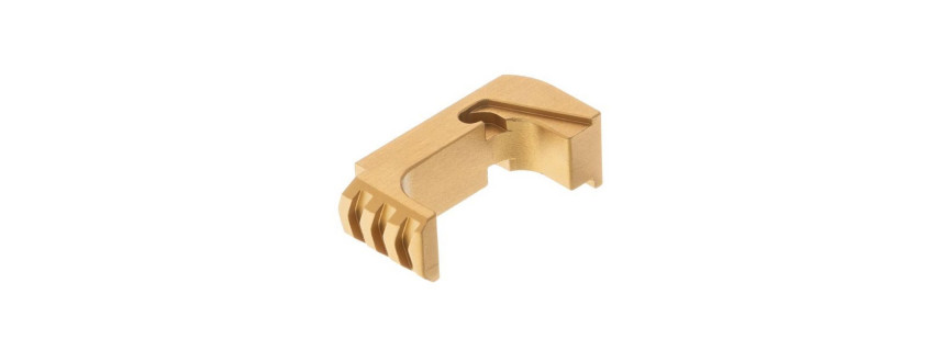 Tyrant Designs Poussoir de Chargeur Rallongé Glock 43 Gold