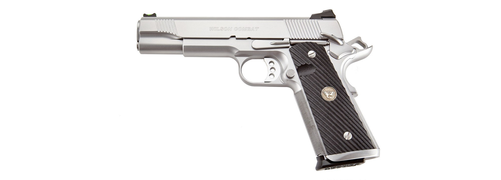 Wilson Combat Pistolet CQB Elite Stainless 1911 9x19 Plaquettes G10 Noires