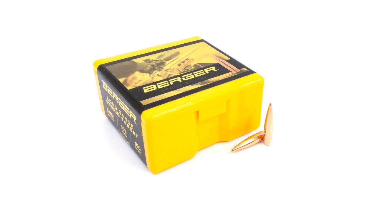 Berger 100 ogives cal 6mm 109 gr LR Hybrid Target