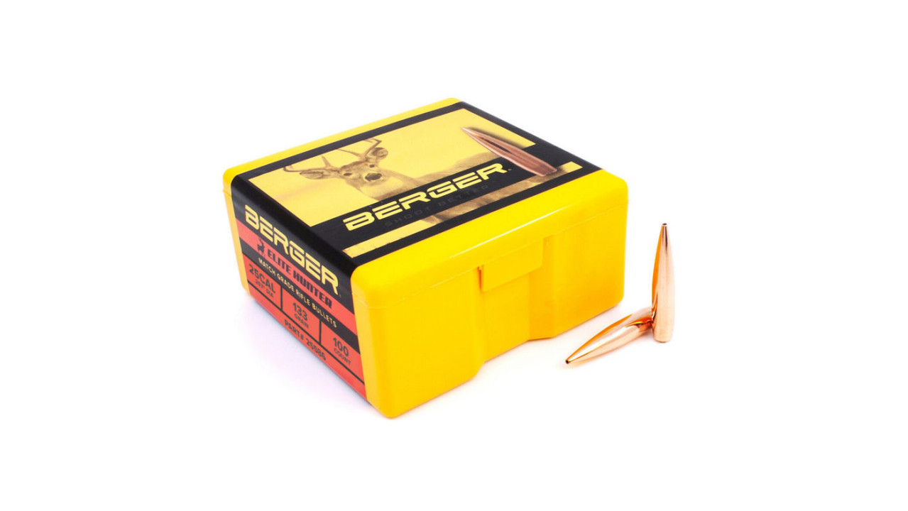 Berger 100 ogives cal 25 133 gr Elite Hunter
